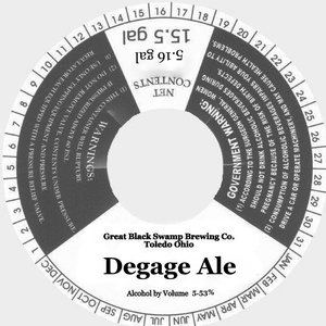 Great Black Swamp Brewing Co. Degage Ale