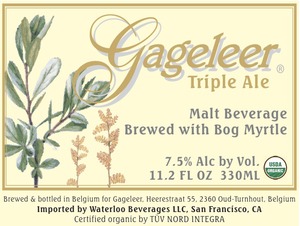 Gageleer Triple Ale March 2013