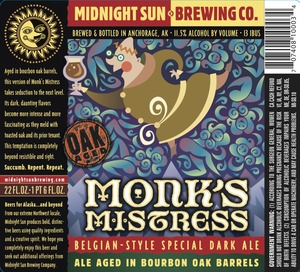 Midnight Sun Brewing Company Oak-aged Monk's Mistress