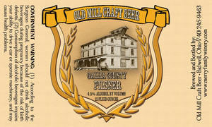 Old Mill Craft Beer Gallia County Pilsner