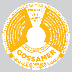 Half Acre Beer Company Gossamer