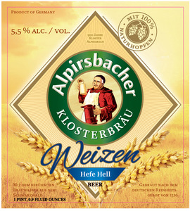 Alpirsbacher Weizen Hefe Hell