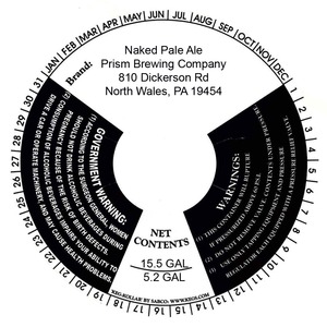 Prism Brewing Company Naked Pale