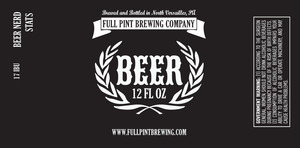 Full Pint Brewing Compamy March 2013