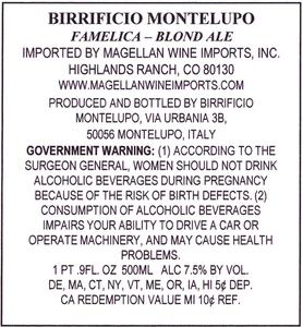 Birrificio Montelupo Famelica