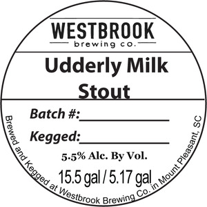 Westbrook Brewing Company Udderly Milk March 2013