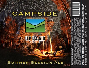 Upland Brewing Company, Inc. Campside Summer Session Ale March 2013