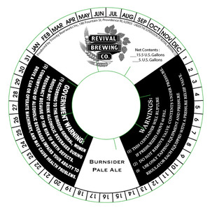 Burnsider Pale Ale March 2013