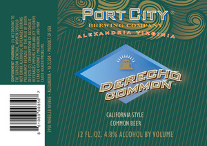 Port City Brewing Company Derecho Common