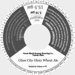 Great Black Swamp Brewing Co. Glass City Glory Wheat Ale