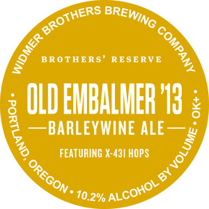 Widmer Brothers Brewing Company Old Embalmer 13' March 2013