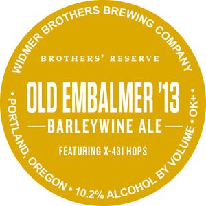 Widmer Brothers Brewing Company Old Embalmer 13'