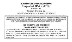 Karbach Brewing Co.a Karbach Hop Delusion April 2013