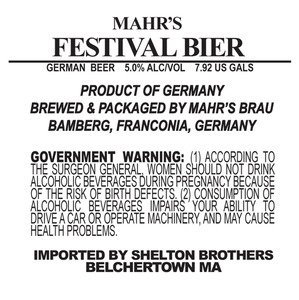 Mahrs Festival Bier