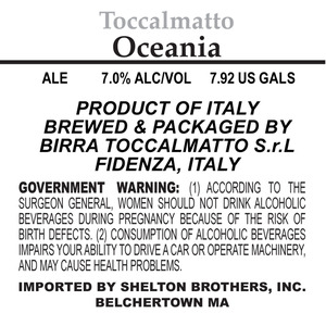 Toccalmatto Oceania March 2013