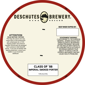 Deschutes Brewery Class Of '88 March 2013