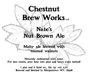 Chestnut Brew Works Nate's Nut Brown Ale