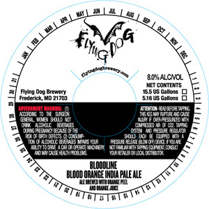 Flying Dog Bloodline Blood Orange India Pale Ale April 2013