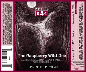 Bell's The Raspberry Wild One Ale April 2013