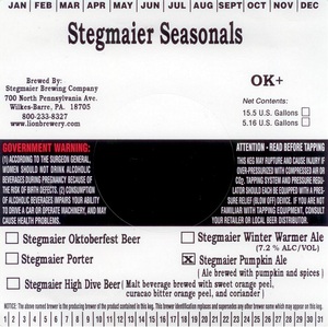 Stegmaier Pumpkin Ale