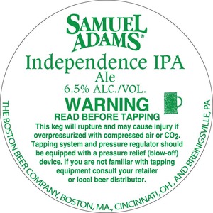 Samuel Adams Independence IPA April 2013