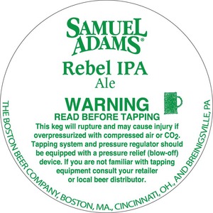Samuel Adams Rebel IPA April 2013