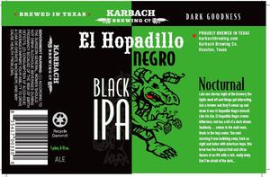 Karbach Brewing Co. El Hopadillo Negro