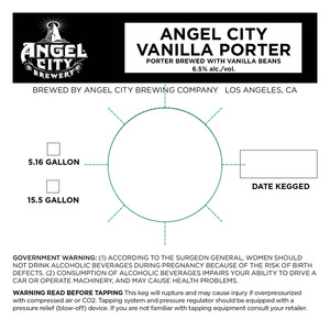 Angel City Vanilla Porter April 2013