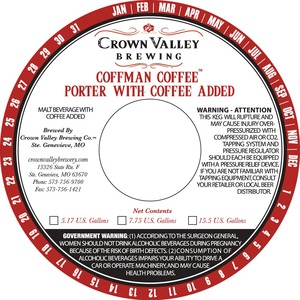 Crown Valley Brewing Coffman Coffee April 2013