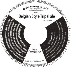 Belgian Style Triple April 2013