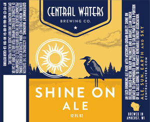 Central Waters Brewing Company Shine On April 2013