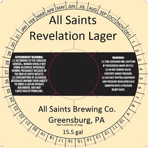 All Saints Brewing Co. Revelation April 2013