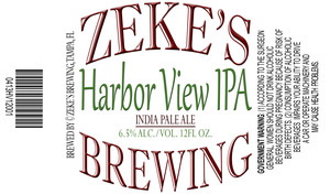 Zeke's Brewing Harbor View IPA April 2013