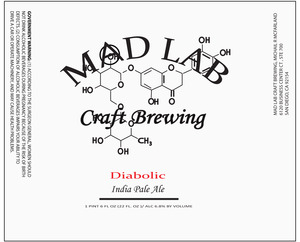 Mad Lab Craft Brewing Diabolic April 2013