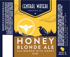 Central Waters Brewing Company Honey Blonde Ale April 2013