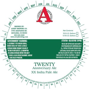 Avery Brewing Company Twenty Anniversary