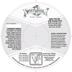 Sweetwater India Pale Ale With Orange Peel April 2013