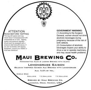 Maui Brewing Co. Lemongrass Saison