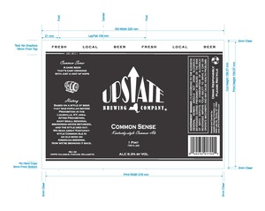 Upstate Brewing Company Common Sense