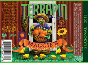 Terrapin Maggie's Peach Farmhouse Ale