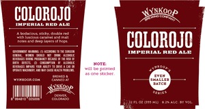Colorojo Imperial Red Ale April 2013