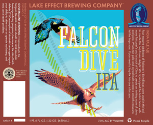 Lake Effect Brewing Company Falcon Dive IPA April 2013