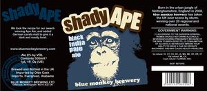 Blue Monkey Brewery Shady Ape Black