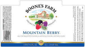 Boone's Farm Mountain Berry April 2013