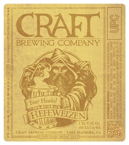 Craft Brewing Company Four Headed Hefe April 2013