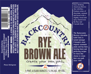 Backcountry Rye Brown