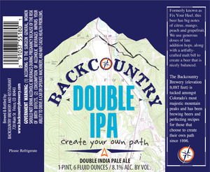 Backcountry Double IPA April 2013