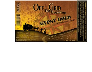 Off The Grid Brewing Gypsy Gold