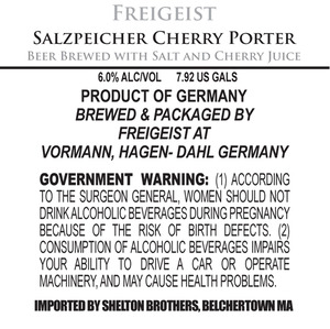 Freigeist Salzspeicher Cherry Sauer Porter April 2013