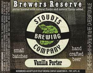 Stoudt's Vanilla Porter May 2013